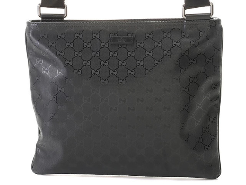 Gucci GG Imprime Black Leather